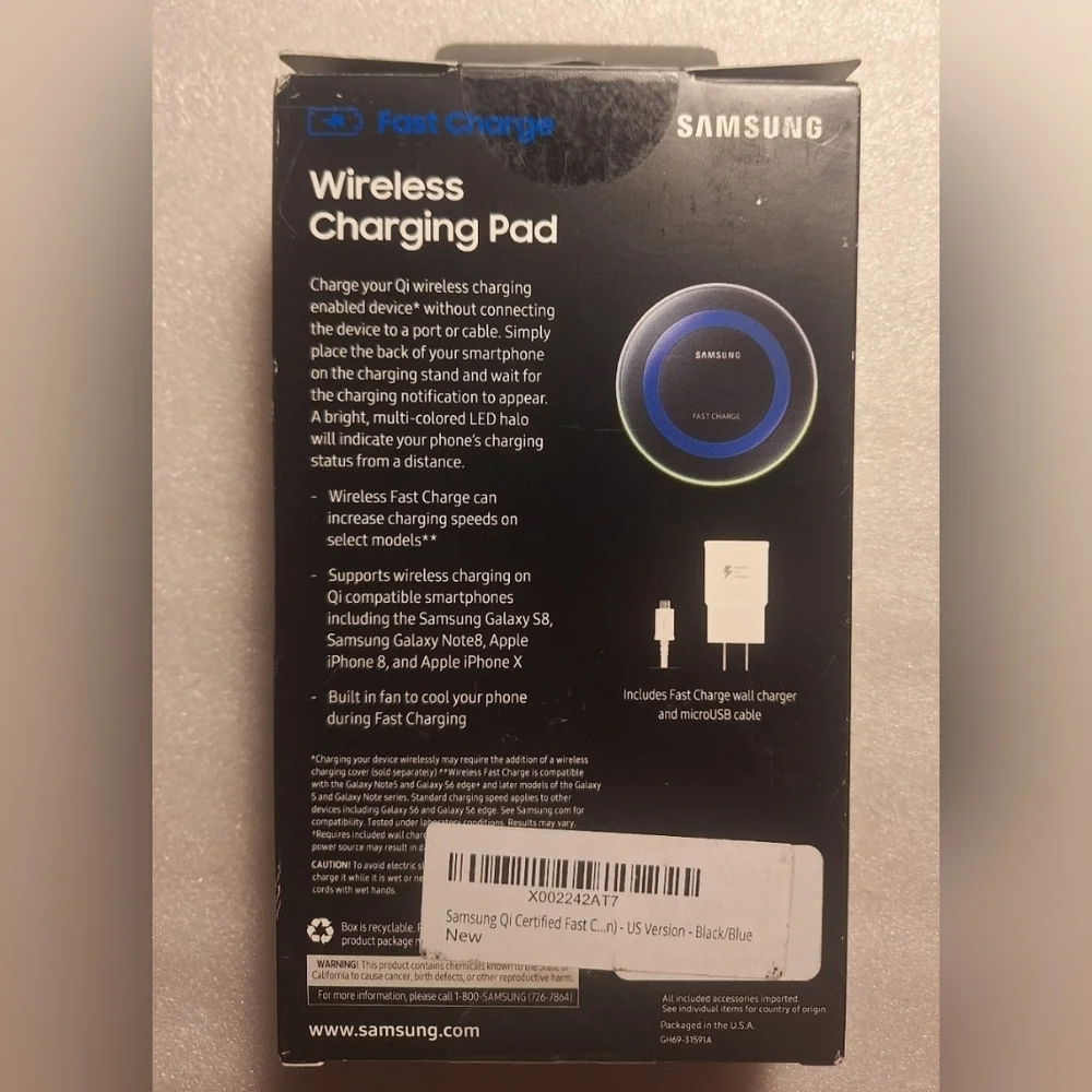 Samsung Wireless ChargerSamsung Qi Certified Wireless Charging Pad US VERSION NE